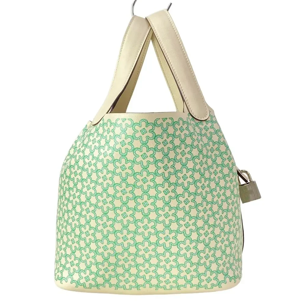 Hermès Picotin Lock PM Lucky Daisy Handbag Nata Vert